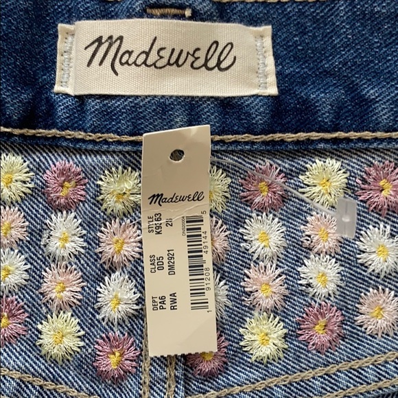 Madewell The Perfect Jean Short Floral Edition - Picture 6 of 10